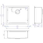 Shigeru JSS-K 2F FS 多用途不銹鋼單鋅盤 (附一層軌道)